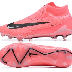 Nike Phantom GX Elite FG High Top Soccer Cleats Pink Black