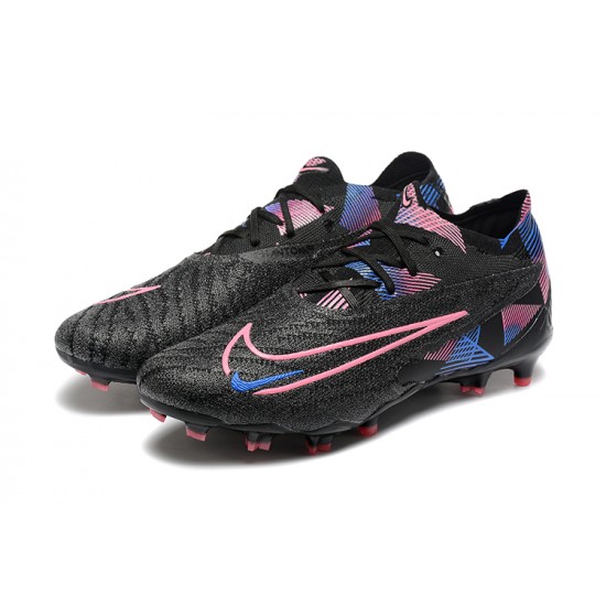 Nike Phantom GX Elite FG Low Soccer Cleats Black Pink