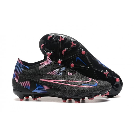 Nike Phantom GX Elite FG Low Soccer Cleats Black Pink