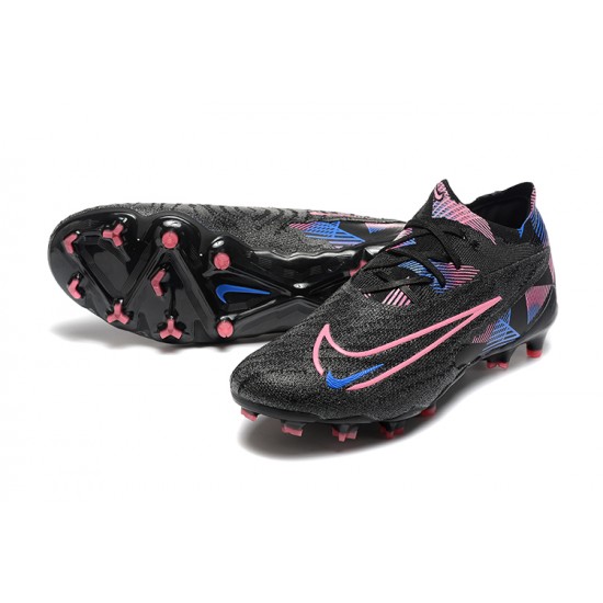 Nike Phantom GX Elite FG Low Soccer Cleats Black Pink