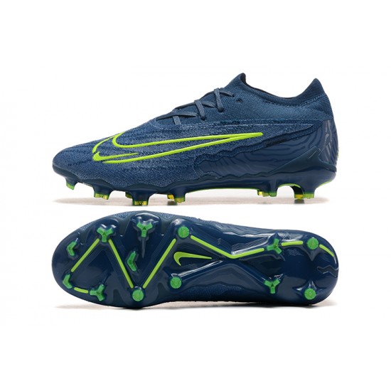 Sale Nike Phantom GX Elite FG Low Soccer Cleats Deep Blue