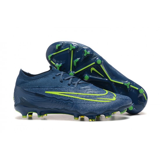 Nike Phantom GX Elite FG Low Soccer Cleats Deep Blue