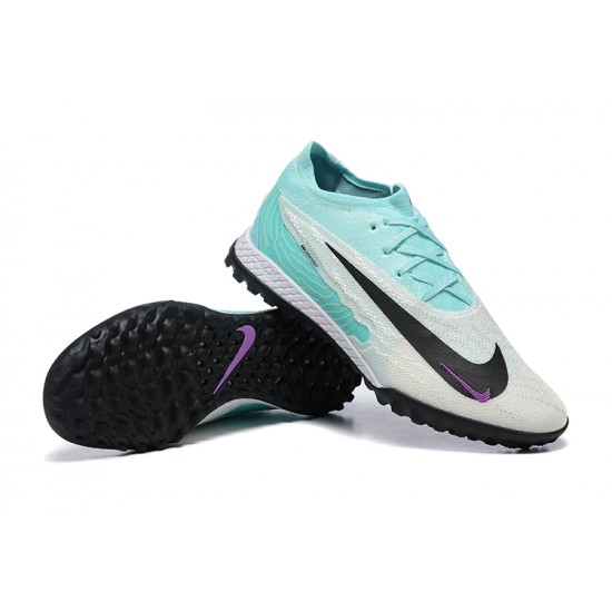 Sale Nike Phantom GX Elite FG Low Soccer Cleats Grey Black Blue