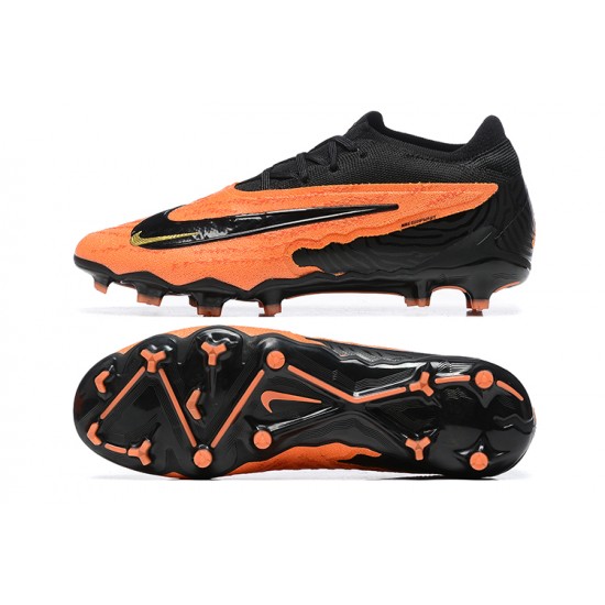 Nike Phantom GX Elite FG Low Soccer Cleats Orange Black