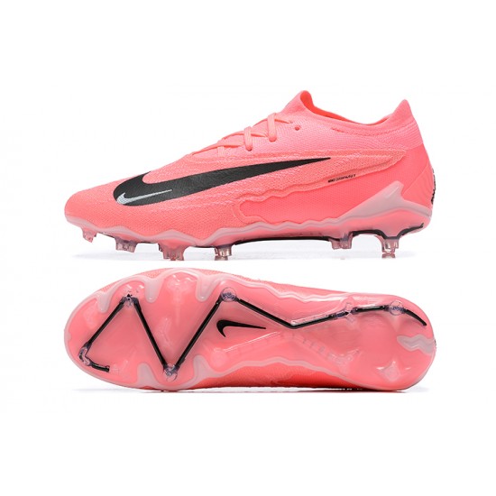 Nike Phantom GX Elite FG Low Soccer Cleats Pink Black