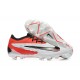 Nike Phantom GX Elite FG Low Soccer Cleats White Red Black