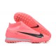 Sale Nike Phantom GX Elite TF High Top Soccer Cleats Pink Black