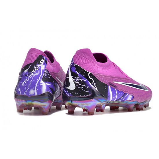 Nike Phantom GX Elite TF Low Soccer Cleats Purple Black White