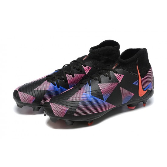 Nike Phantom Luna Elite FG High Top Black Pink Soccer Cleats