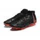 Nike Phantom Luna Elite FG High Top Black Red Soccer Cleats