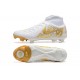 Nike Phantom Luna Elite FG High Top Gold White Soccer Cleats