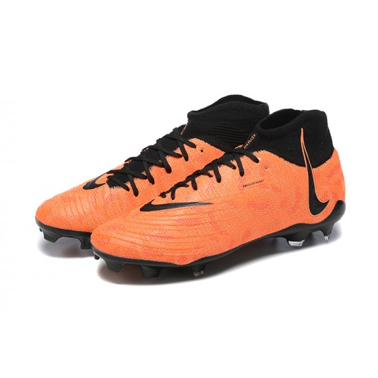 Nike Phantom Luna Elite FG High Top Orange Black Soccer Cleats