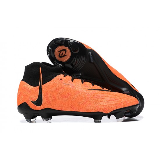 Nike Phantom Luna Elite FG High Top Orange Black Soccer Cleats