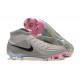 Nike Phantom Luna Elite FG High Top Pink Grey Black Soccer Cleats