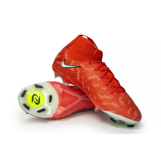 Sale Nike Phantom Luna Elite FG High Top Red Soccer Cleats