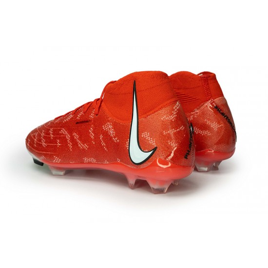 Nike Phantom Luna Elite FG High Top Red Soccer Cleats