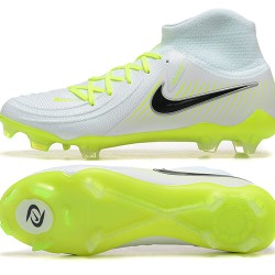 Nike Phantom Luna Elite FG High Top White Black Yellow Green Soccer Cleats