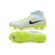 Nike Phantom Luna Elite FG High Top White Black Yellow Green Soccer Cleats