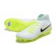 Nike Phantom Luna Elite FG High Top White Black Yellow Green Soccer Cleats