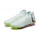 Nike Phantom Luna Elite FG High Top White Gold Green Soccer Cleats