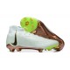 Nike Phantom Luna Elite FG High Top White Gold Green Soccer Cleats