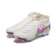 Nike Phantom Luna Elite FG High Top White Pink Blue Soccer Cleats