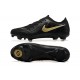 Nike Phantom Luna Elite FG Low Black Gold Soccer Cleats