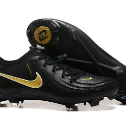 Nike Phantom Luna Elite FG Low Black Gold Soccer Cleats