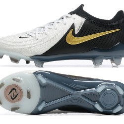 Nike Phantom Luna Elite FG Low Black Gold White Soccer Cleats