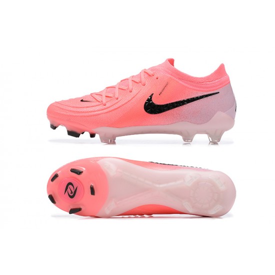 Nike Phantom Luna Elite FG Low Black Pink Soccer Cleats