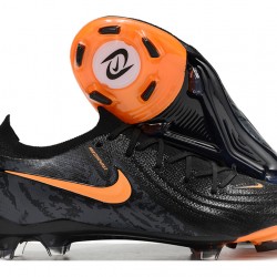 Nike Phantom Luna Elite FG Low Soccer Cleats Black Orange