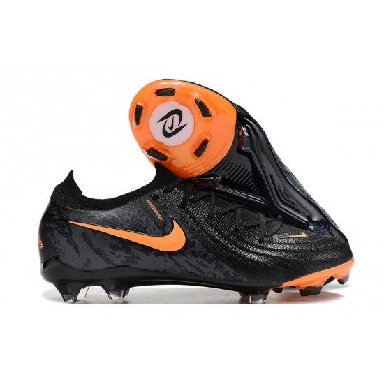 Nike Phantom Luna Elite FG Low Soccer Cleats Black Orange
