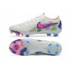 Nike Phantom Luna Elite FG Low White Blue Pink Soccer Cleats