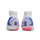 Nike Phantom Luna Elite TF High Top Soccer Cleats White Blue Pink