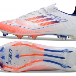 Adidas F50 Elite FG White Orange Blue (M) Soccer Cleats