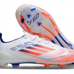 Adidas F50 Elite FG White Orange Blue (M) Soccer Cleats