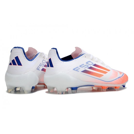 Adidas F50 Elite FG White Orange Blue (M) Soccer Cleats