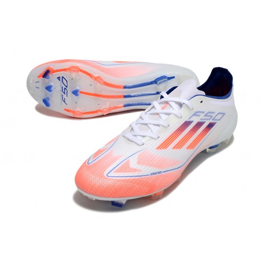 Adidas F50 Elite FG White Orange Blue (M) Soccer Cleats