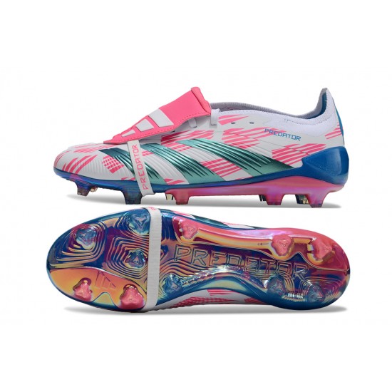 Adidas Predator Accuracy FG Boots (W/M) Pink Blue Beige Soccer Cleats