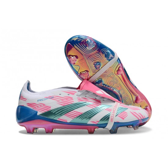 Adidas Predator Accuracy FG Boots (W/M) Pink Blue Beige Soccer Cleats