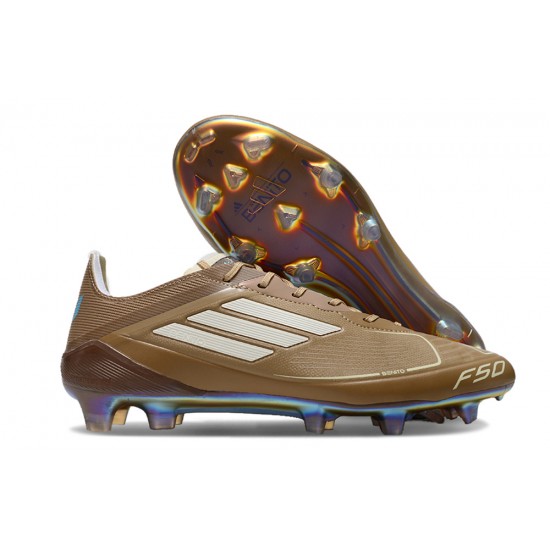 Adidas F50 Elite FG Brown Blue White (M) Soccer Cleats