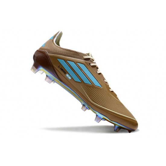 Adidas F50 Elite FG Brown Blue White (M) Soccer Cleats