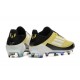 Adidas F50 Elite FG Low Top Gold Black White (M) Soccer Cleats