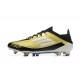 Adidas F50 Elite FG Low Top Gold Black White (M) Soccer Cleats