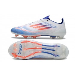 Adidas F50 Elite FG Low Top White Blue Orange (WM) Soccer Cleats