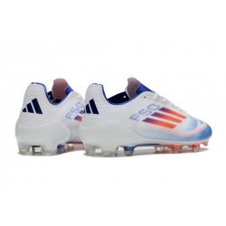 Adidas F50 Elite FG Low Top White Blue Orange (WM) Soccer Cleats