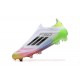 Adidas F50 Elite Laceless FG Low Top White Purple Black (M) Soccer Cleats