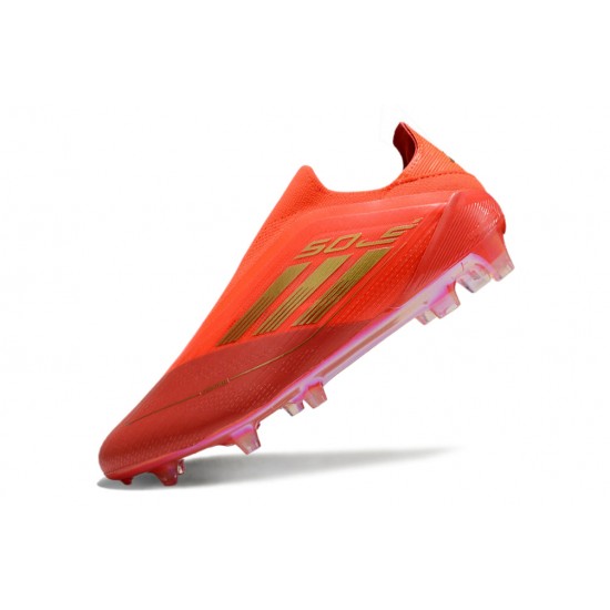 Adidas F50 Elite Laceless FG Red Gold For Men