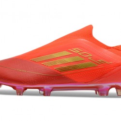 Adidas F50 Elite Laceless FG Red Gold For Men