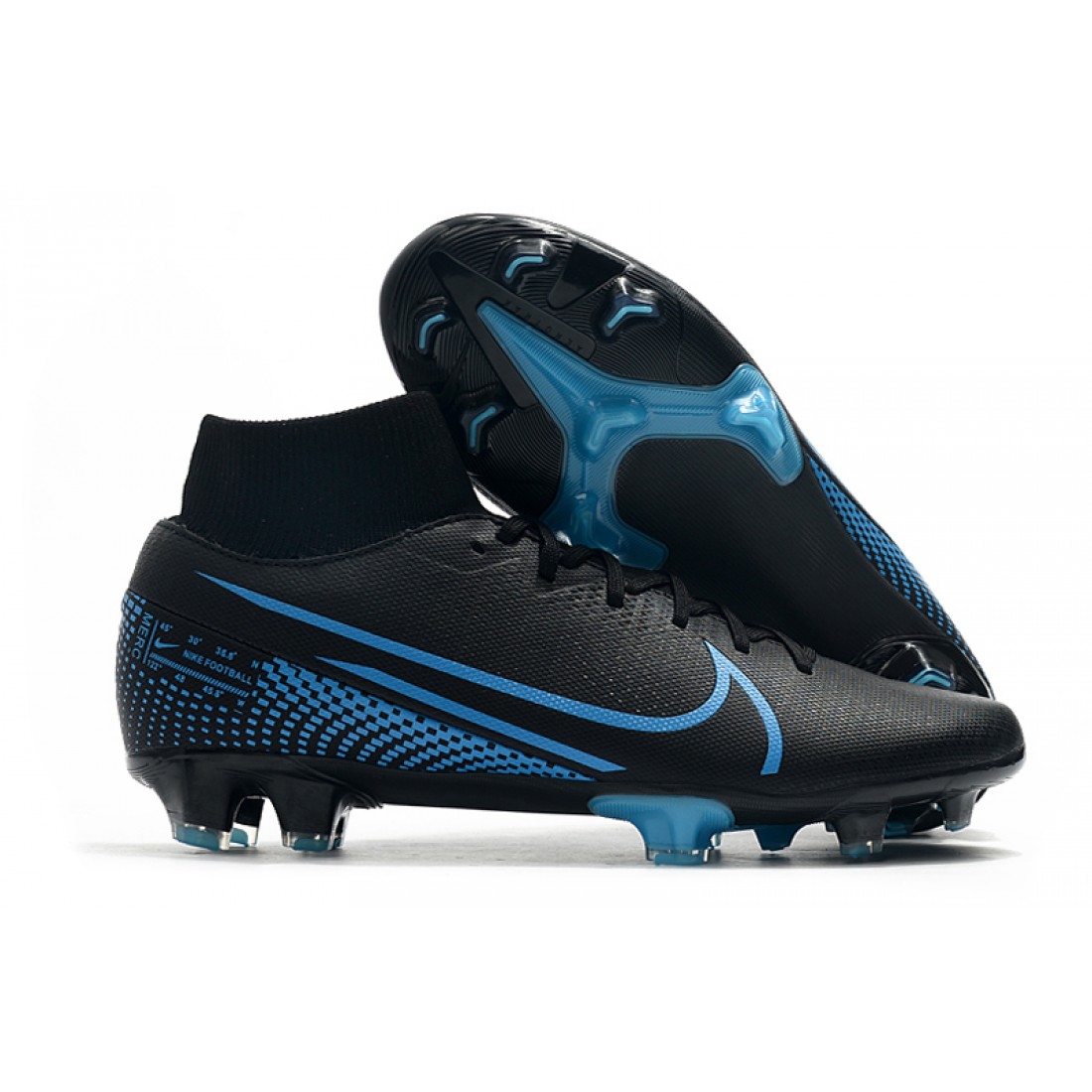 Best Nike Mercurial 7 Elite FG Black Blue 39-45 Soccer Cleats